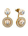 Cascade Pearl&Diamond Earstuds
