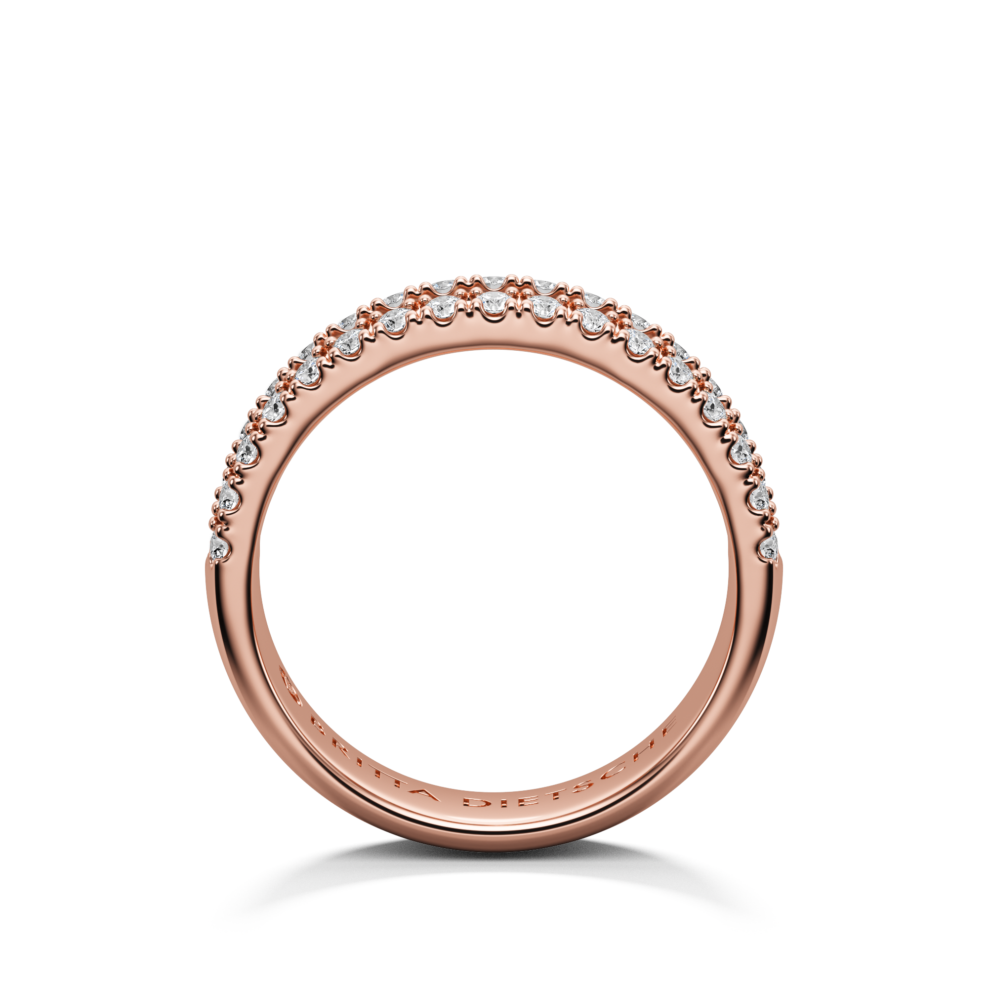 Iris Ring mit Seitensteine