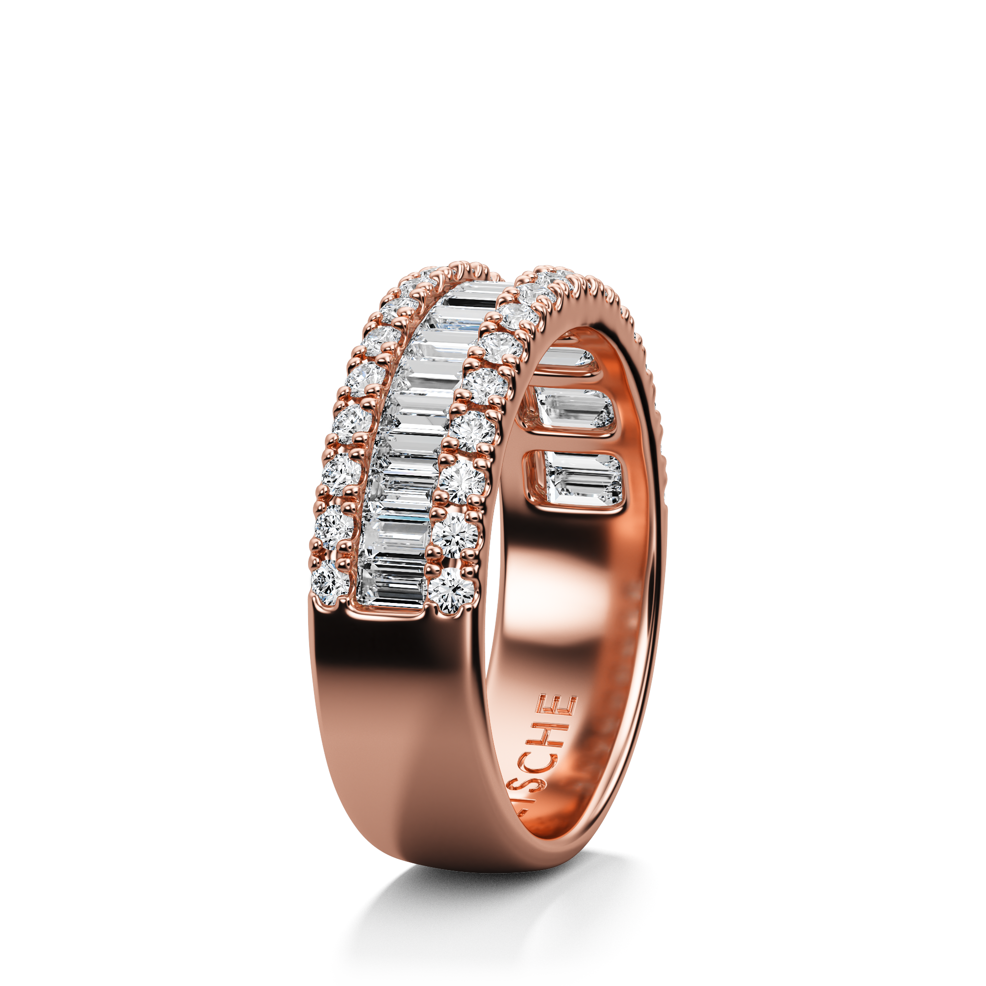 Iris Ring mit Seitensteine