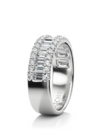 Iris Band with Sidestones