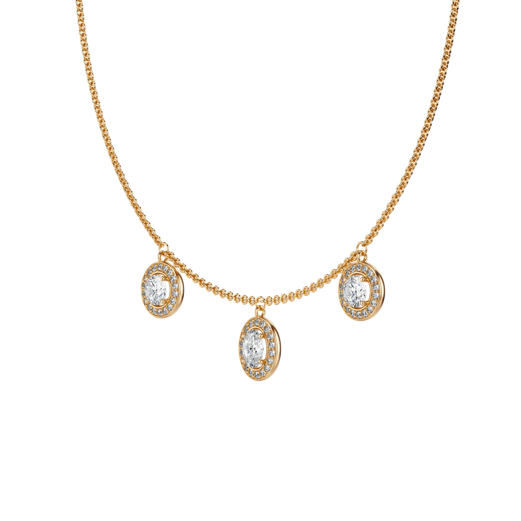 Vesta 3 Charms Necklace