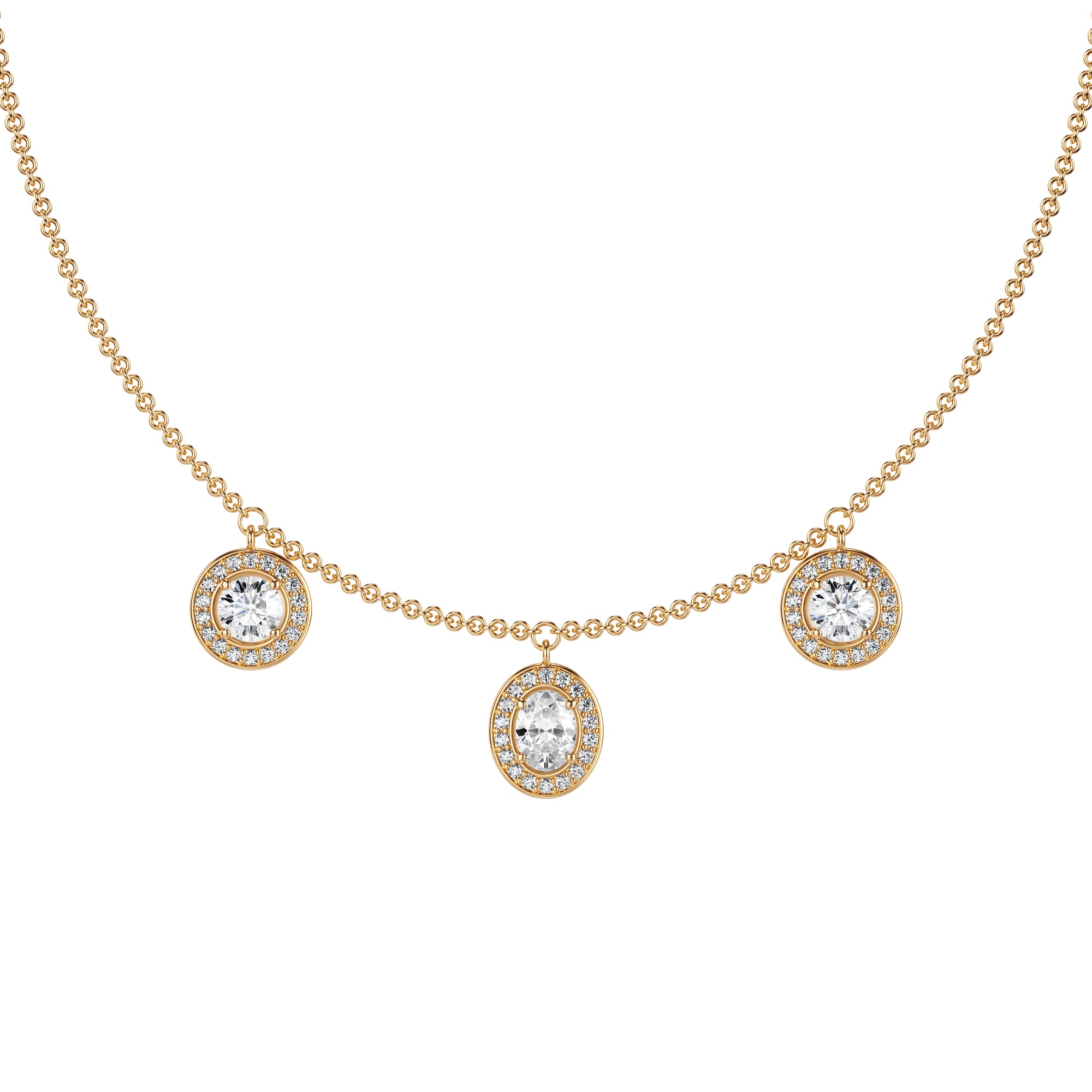 Vesta 3 Charms Necklace