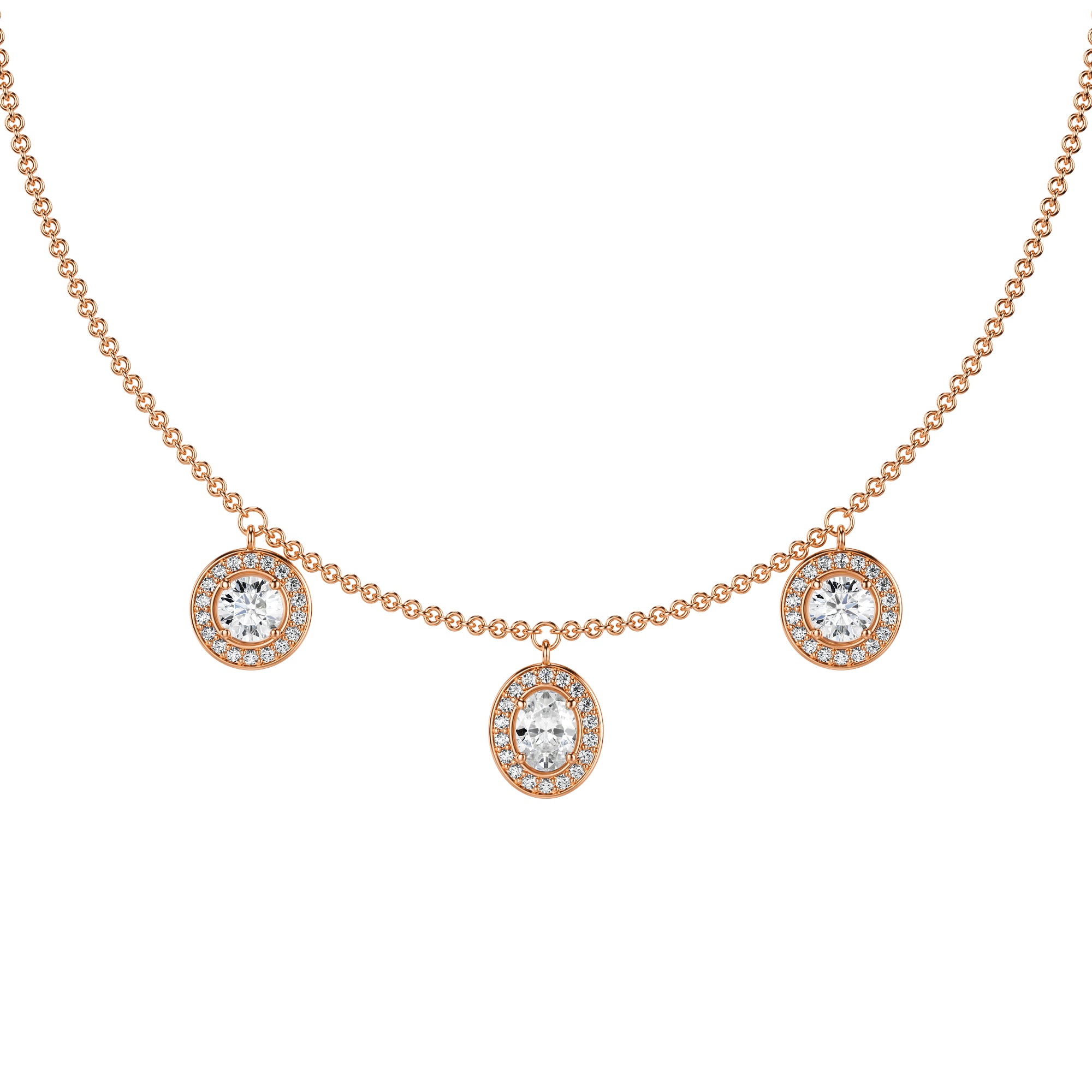 Vesta 3 Charms Necklace