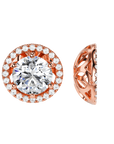 Vesta Earring Jackets Round 2ct