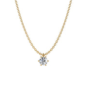 Asta Necklace Round Pendant