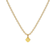 Asta Yellow Round Necklace