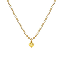 Asta Yellow Round Necklace