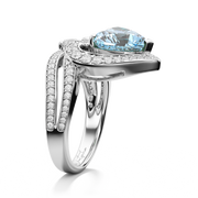 Amour Cocktail Ring Blue