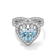 Amour Cocktail Ring Blue