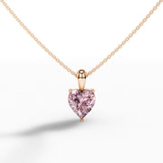 Eternal Love Color Diamond Heart Necklace