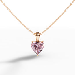 Eternal Love Color Diamond Heart Necklace