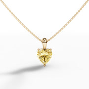 Eternal Love Color Diamond Heart Necklace
