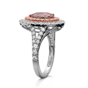 Roseate Skies Cocktail Ring Pink Pear