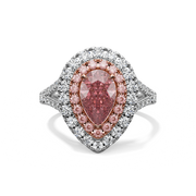 Roseate Skies Cocktail Ring Pink Pear