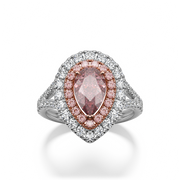 Roseate Skies Cocktail Ring Pink Pear