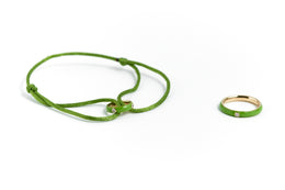 Silk Bracelet Light Green