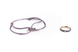 Silk Bracelet Pastel Violet