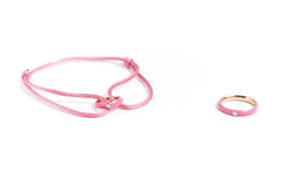 Silk Bracelet Pink Pearl