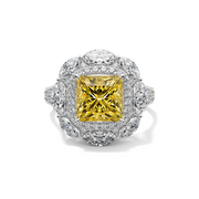 Sundown Splendore Cocktail Ring Yellow