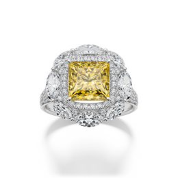 Sundown Splendore Cocktail Ring Yellow