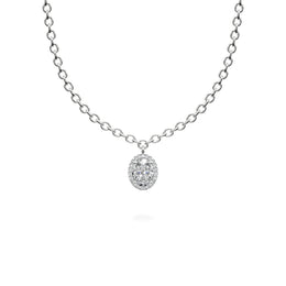 Vesta Halskette mit Oval Anhänger