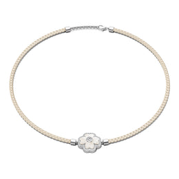 Clover Leather Choker