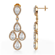 Vesta Long Drop Earrings