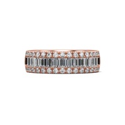 Iris Band with Sidestones