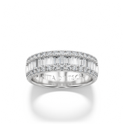 Iris Band with Sidestones