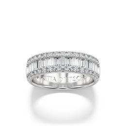 Iris Band with Sidestones