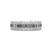 Iris Band with Sidestones
