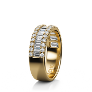 Iris Band with Sidestones