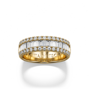 Iris Band with Sidestones