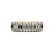 Iris Band with Sidestones