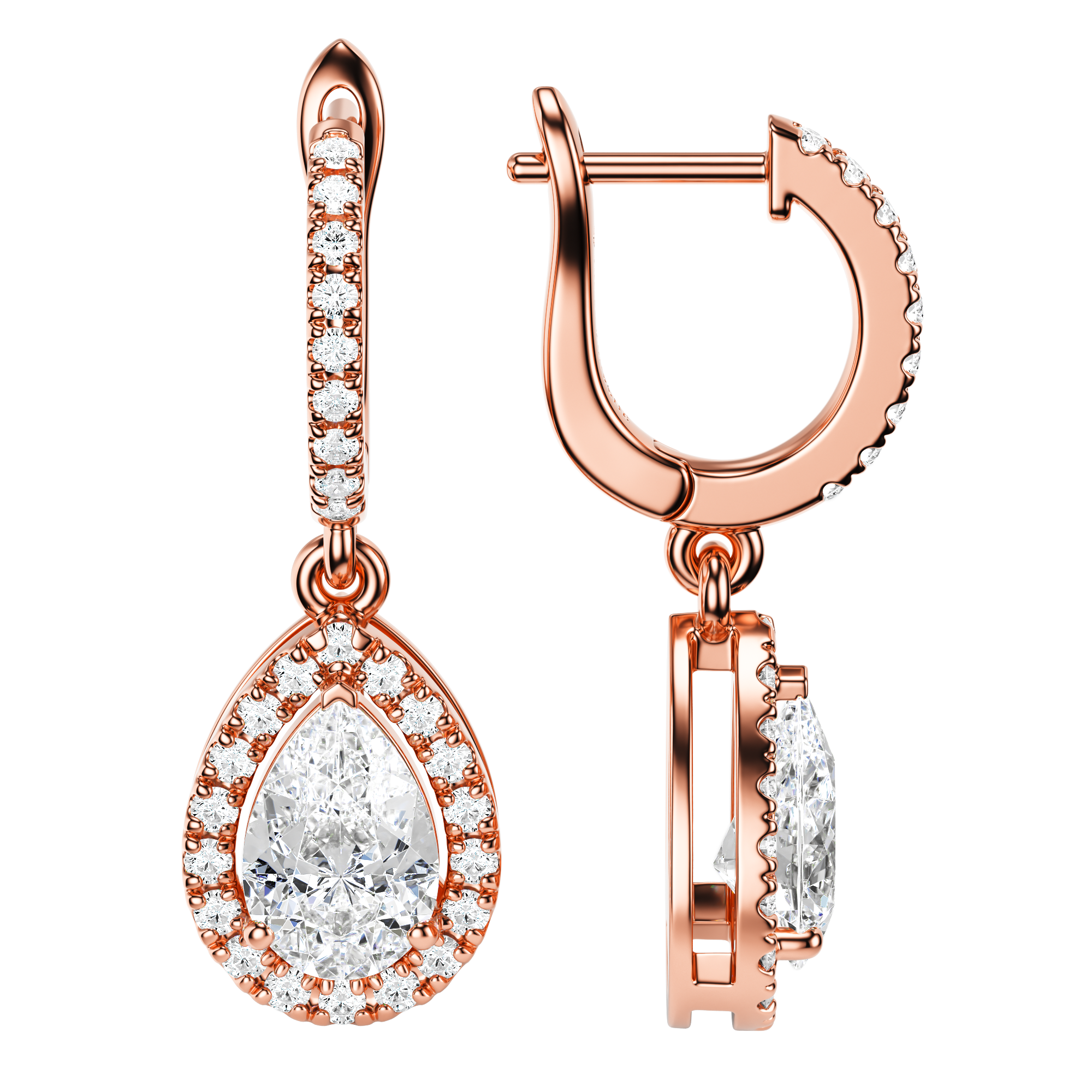 Vesta Pear Earrings