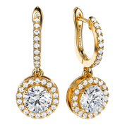 Vesta Earrings Round