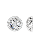 Vesta Earring Jackets Round 1ct