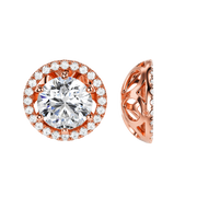 Vesta Earring Jackets Round 2ct