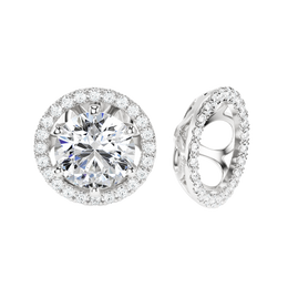Vesta Earring Jackets Round 2ct