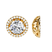 Vesta Earring Jackets Round 2ct