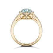 Vesta Solitaire Green Pear