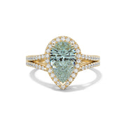 Vesta Solitaire Green Pear