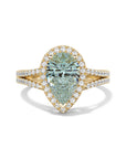 Vesta Solitaire Green Pear