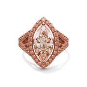 Vesta Solitaire Pink Marquise