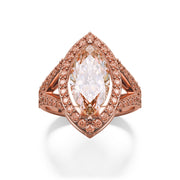 Vesta Solitaire Pink Marquise