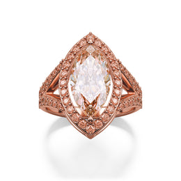Vesta Solitaire Pink Marquise