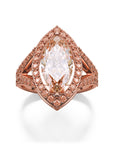 Vesta Solitaire Pink Marquise