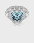 Amour Cocktail Ring Blue